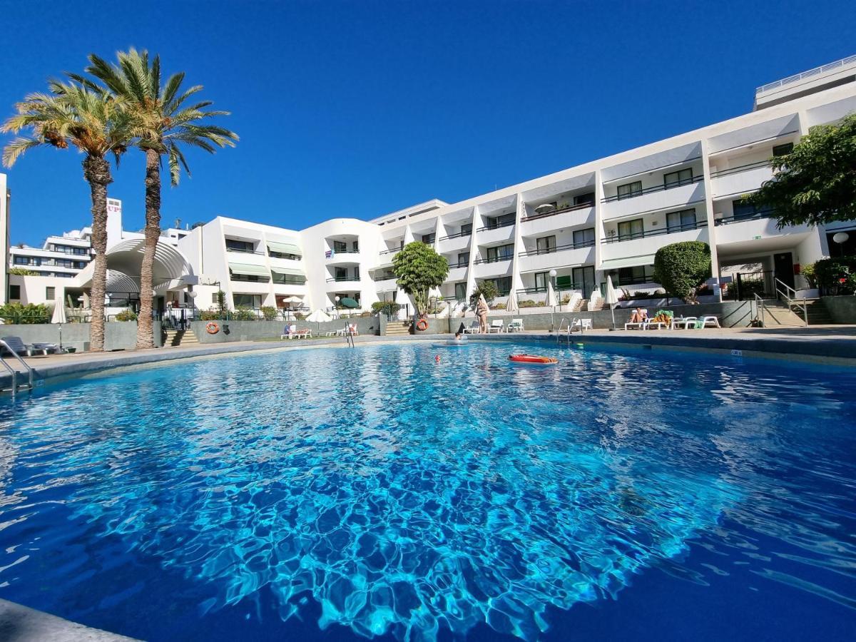 Apartment Casa Palmera Only 150 Meters To The Beach, Heated Pool, Wifi, Sat-Tv, Balcony With Poolview Arona (Tenerife) Exterior foto