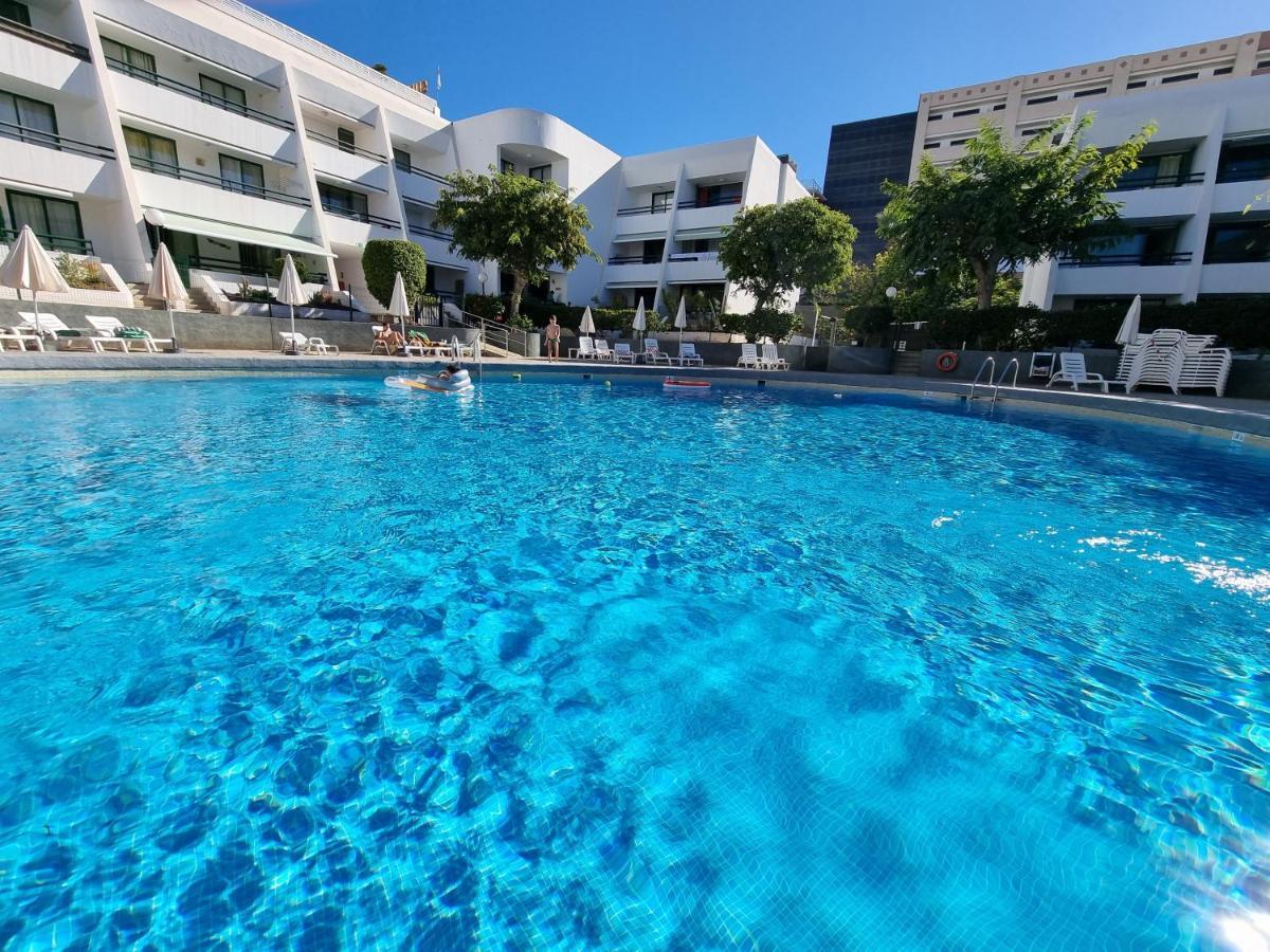 Apartment Casa Palmera Only 150 Meters To The Beach, Heated Pool, Wifi, Sat-Tv, Balcony With Poolview Arona (Tenerife) Exterior foto