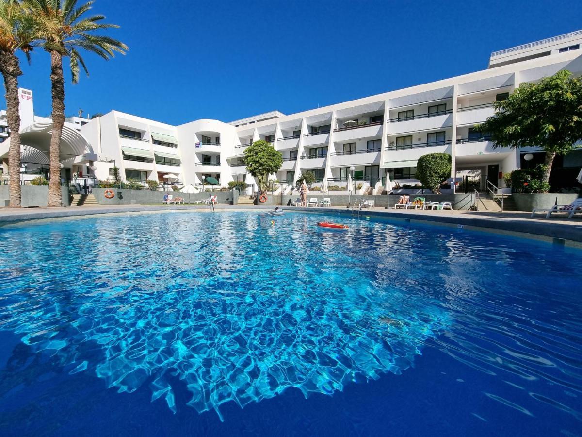Apartment Casa Palmera Only 150 Meters To The Beach, Heated Pool, Wifi, Sat-Tv, Balcony With Poolview Arona (Tenerife) Exterior foto