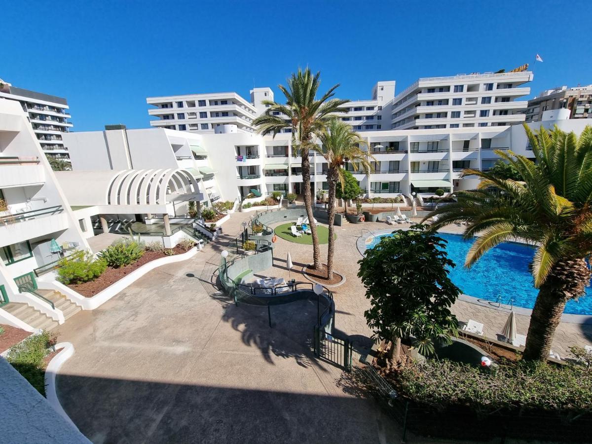 Apartment Casa Palmera Only 150 Meters To The Beach, Heated Pool, Wifi, Sat-Tv, Balcony With Poolview Arona (Tenerife) Exterior foto