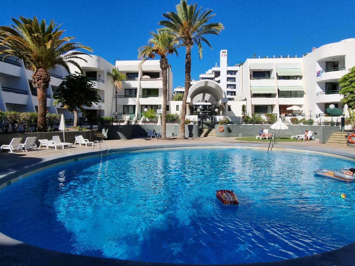 Apartment Casa Palmera Only 150 Meters To The Beach, Heated Pool, Wifi, Sat-Tv, Balcony With Poolview Arona (Tenerife) Exterior foto