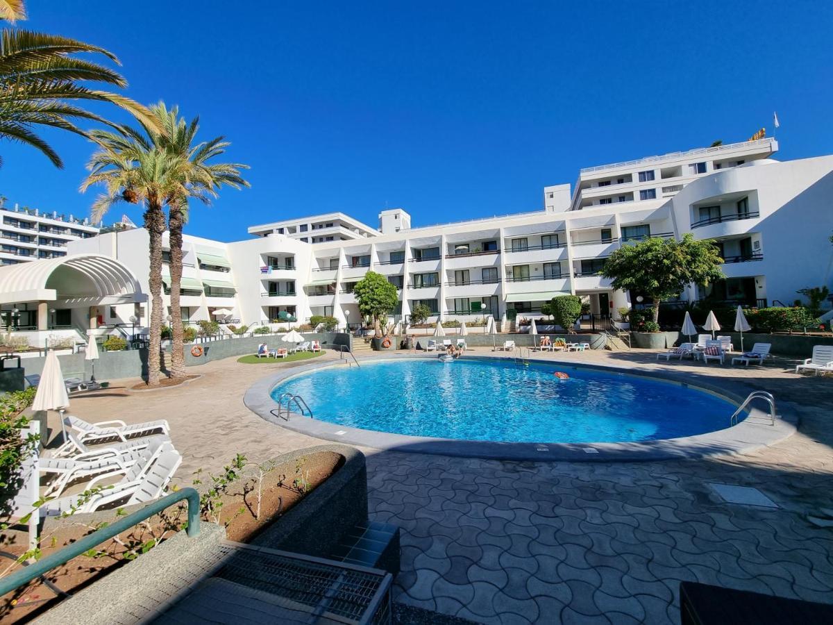 Apartment Casa Palmera Only 150 Meters To The Beach, Heated Pool, Wifi, Sat-Tv, Balcony With Poolview Arona (Tenerife) Exterior foto