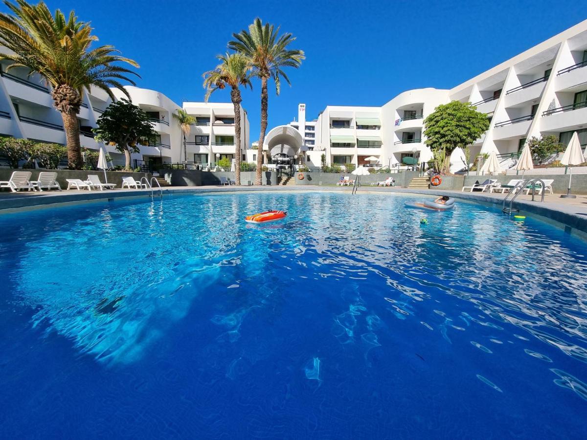 Apartment Casa Palmera Only 150 Meters To The Beach, Heated Pool, Wifi, Sat-Tv, Balcony With Poolview Arona (Tenerife) Exterior foto